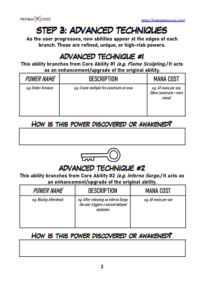 Power System Skill Tree Worksheet Preview 3
